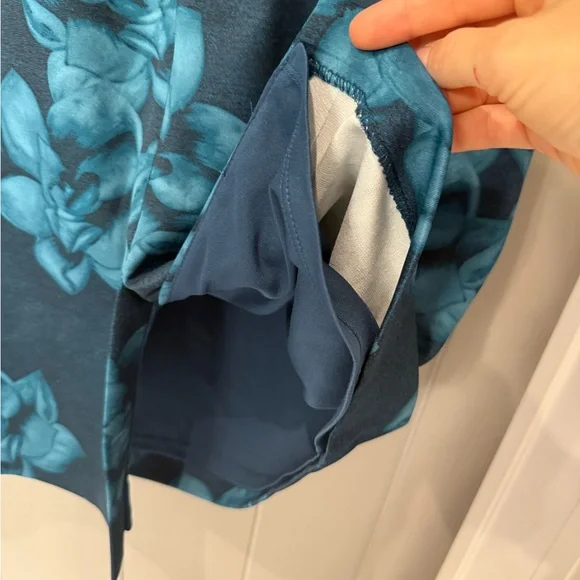 Betsey Johnson Blue Flower Cocktail Wedding Professional Workwear Dress 10 - Picture 7 of 12